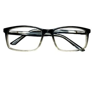 Success Eyeglasses Frame SS-96 Black Fade Rectangle 57-17-145 Full Rim